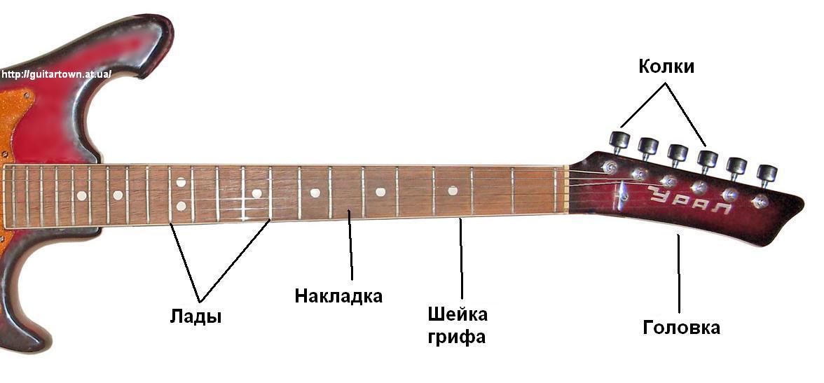 Гриф гитары. Полное описание: виды, конструкция, ширина грифа и его крепление.